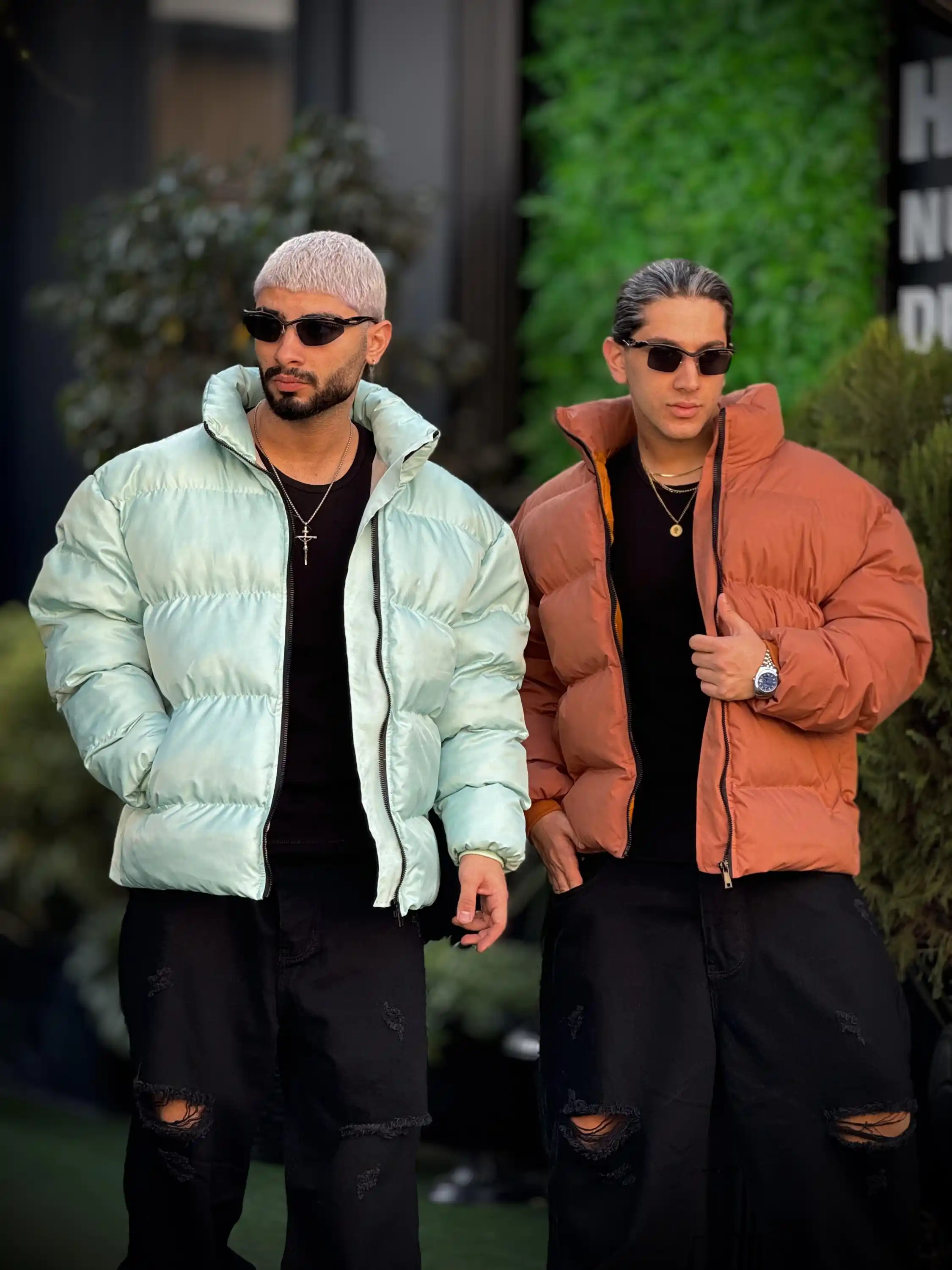 کاپشن پفی باکسی داخل الیاف صنعتی کد 1