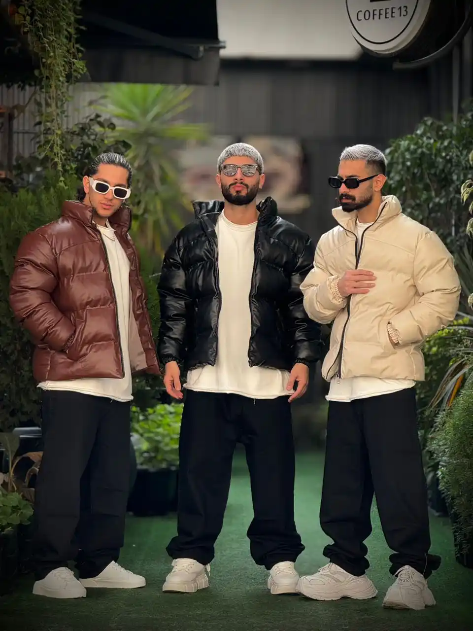 کاپشن چرم پفی قواره باکسی کد ۷۷۴