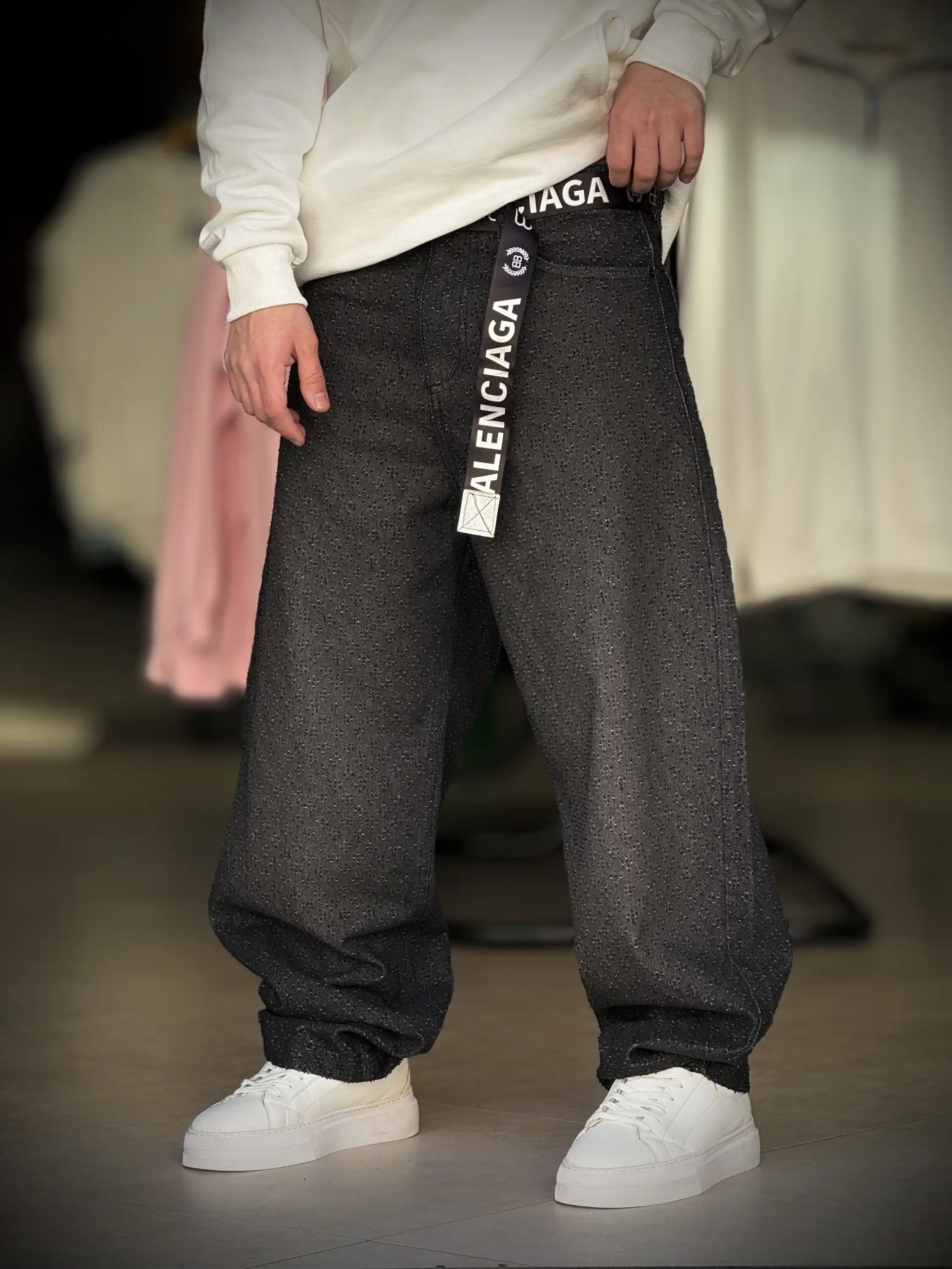 شلوار جین مردانه بالنی کد 23940